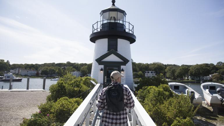 Lighthouse in Mystic