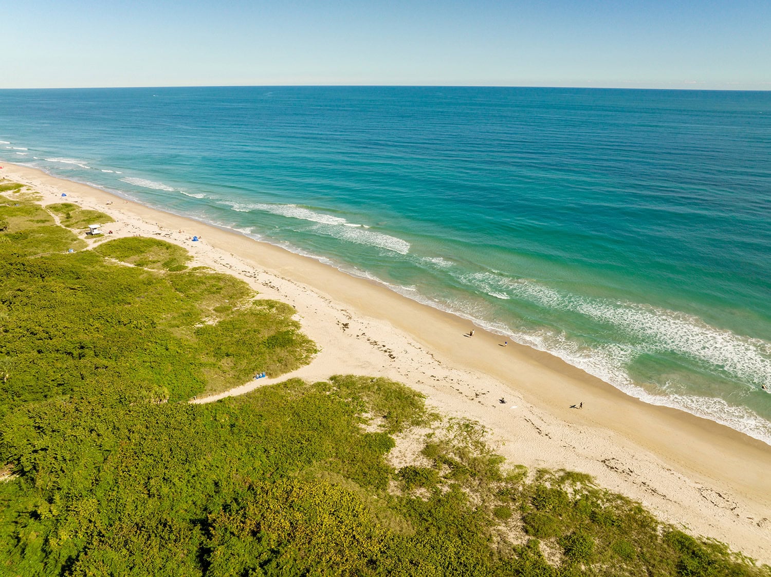 Vue aérienne de la plage à Fort Pierce, Floride