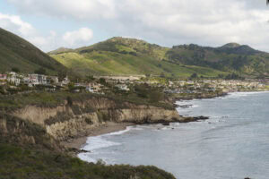 Cliffside neighborhoods in Pismo Beach, California