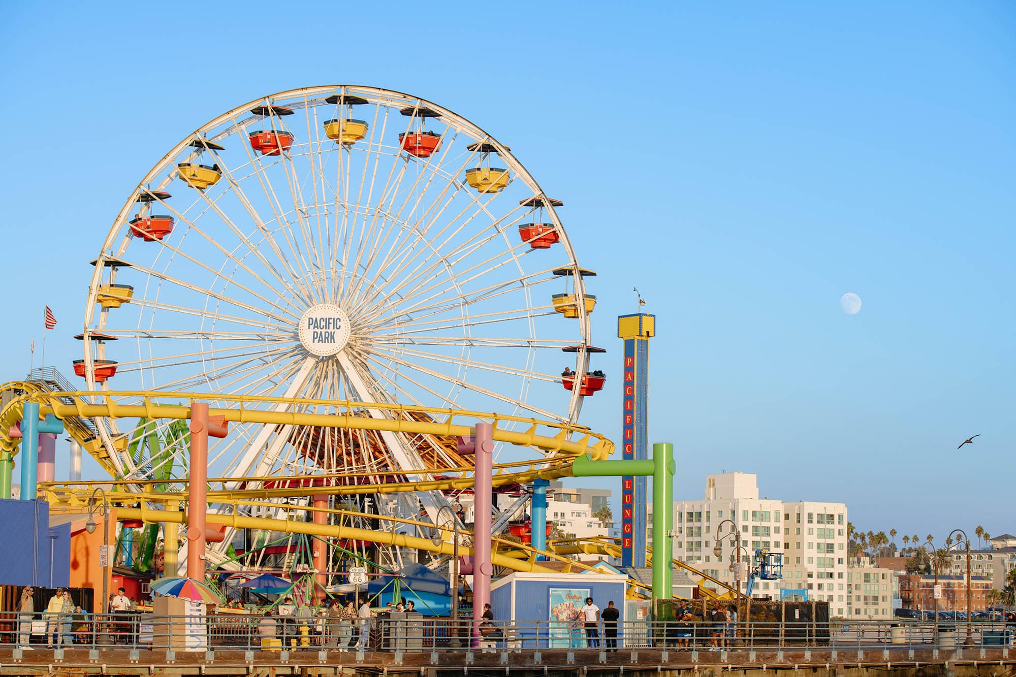 Der Pazifikstaaten der USA / USA-Pazifikstaaten Rad bei Pazifikstaaten der USA / USA-Pazifikstaaten Park in Santa Monica, Kalifornien