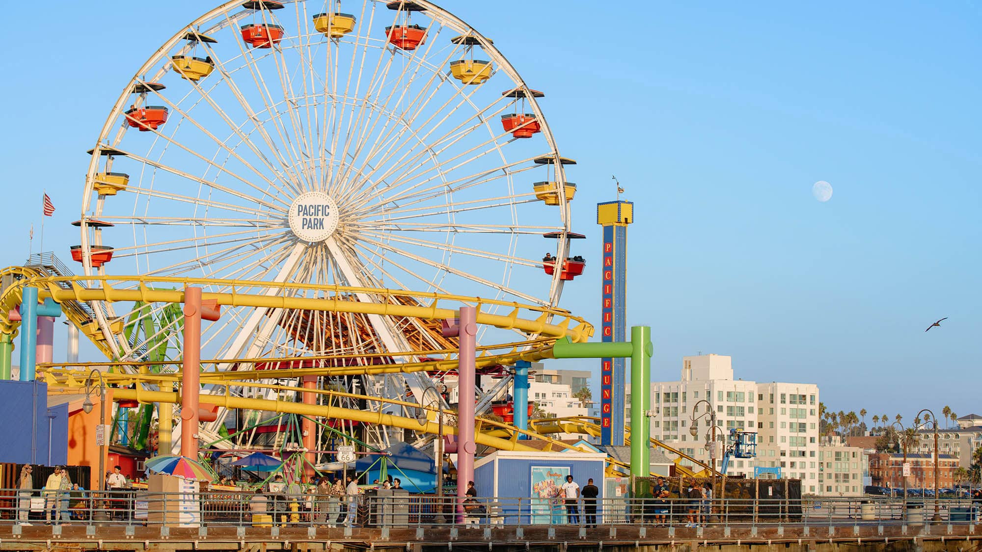 The Pacific Wheel at Pacific Park in Santa Monica, California