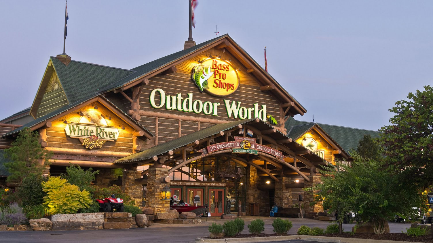 The exterior of the Bass Pro Shops in Springfield, Missouri; Credit: Springfield CVB