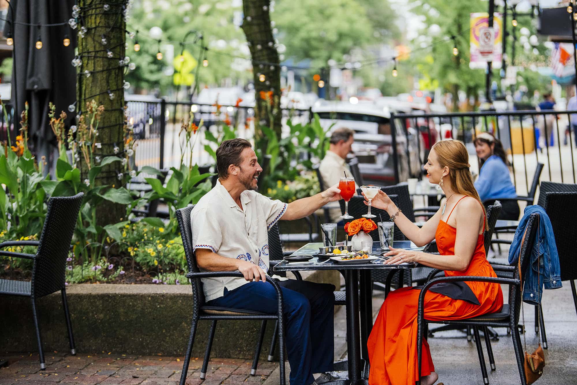 Speisen im Freien im Black Pearl Ann Arbor , Michigan