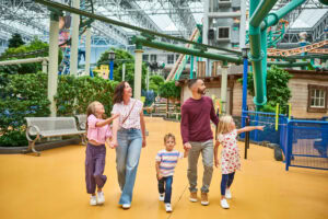 Family exploring Mall of America in Bloomington, Minnesota