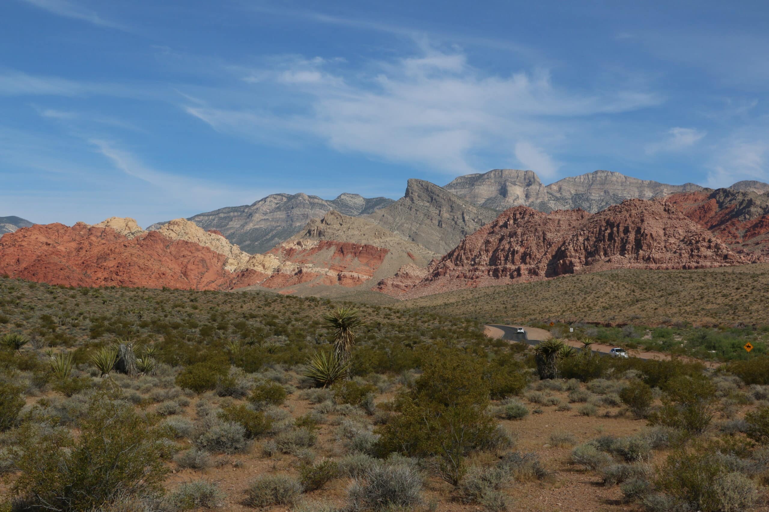 Calico-Becken in Nevada Red Rock Canyon National Freizeit- und Erholungsgebiet