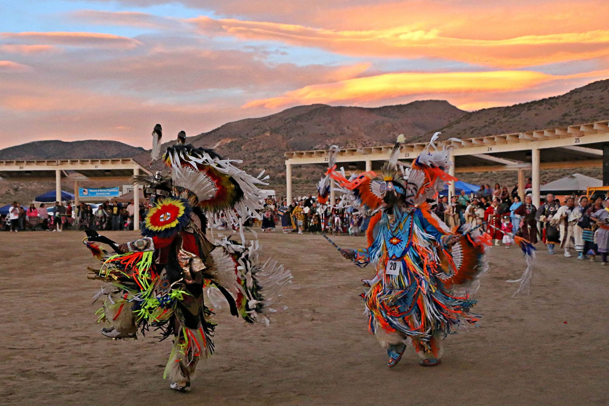 Tribal dancers at the annual Numaga Powwow near Reno, Nevada