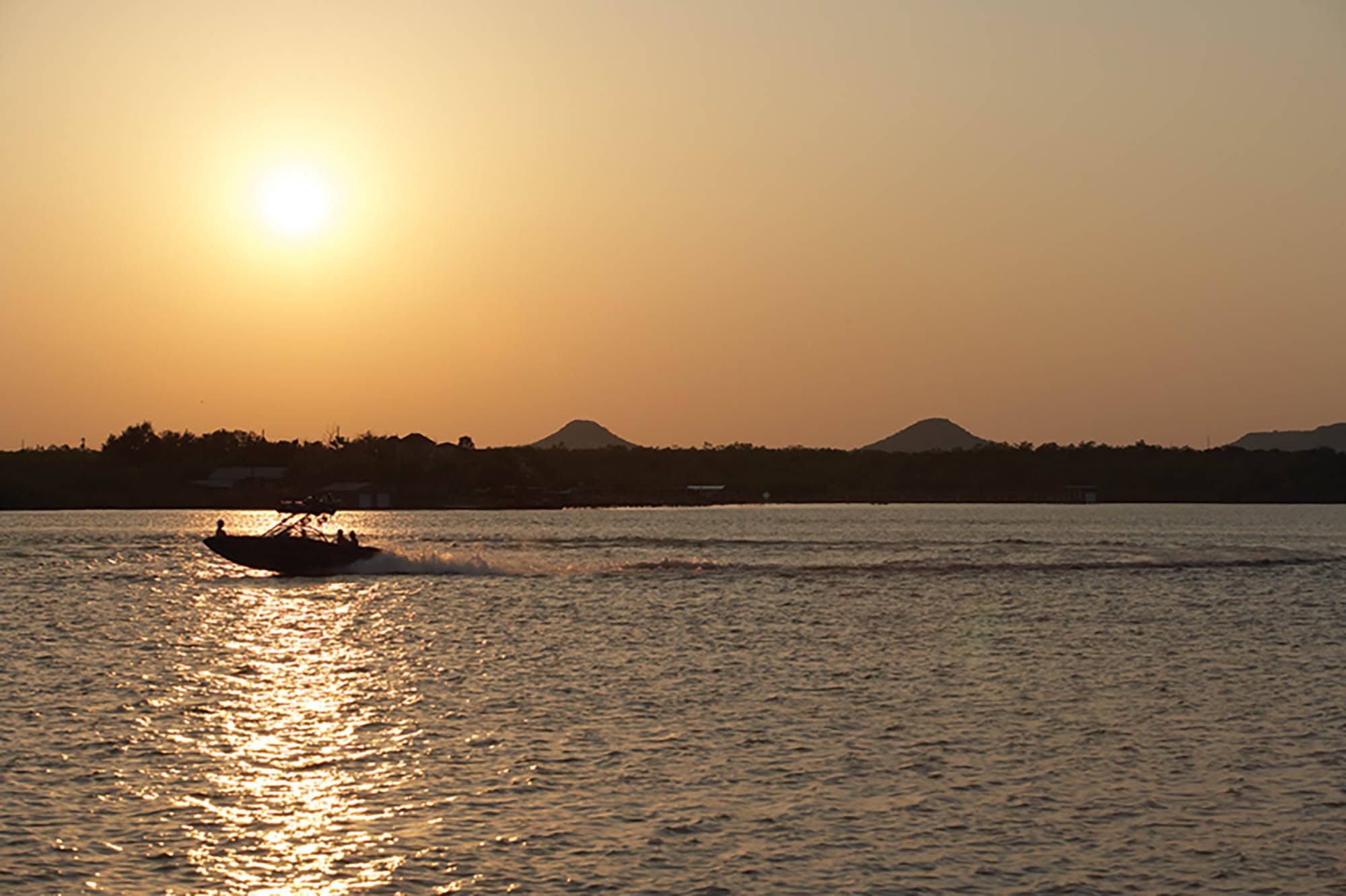 Boating on Lake Nasworthy in San Angelo, Texas
