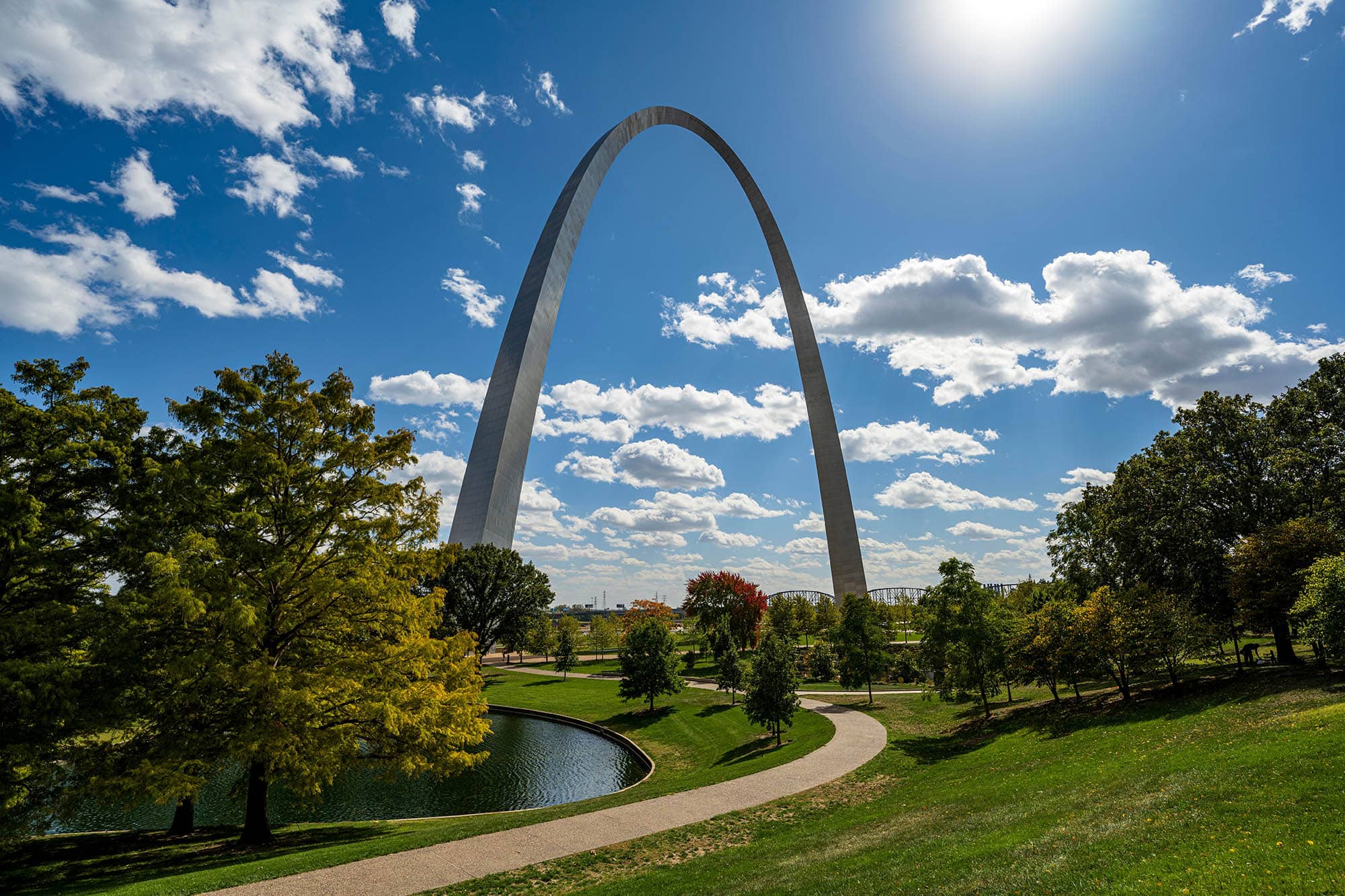 Parque Nacional arco Gateway en St. Louis, Misuri