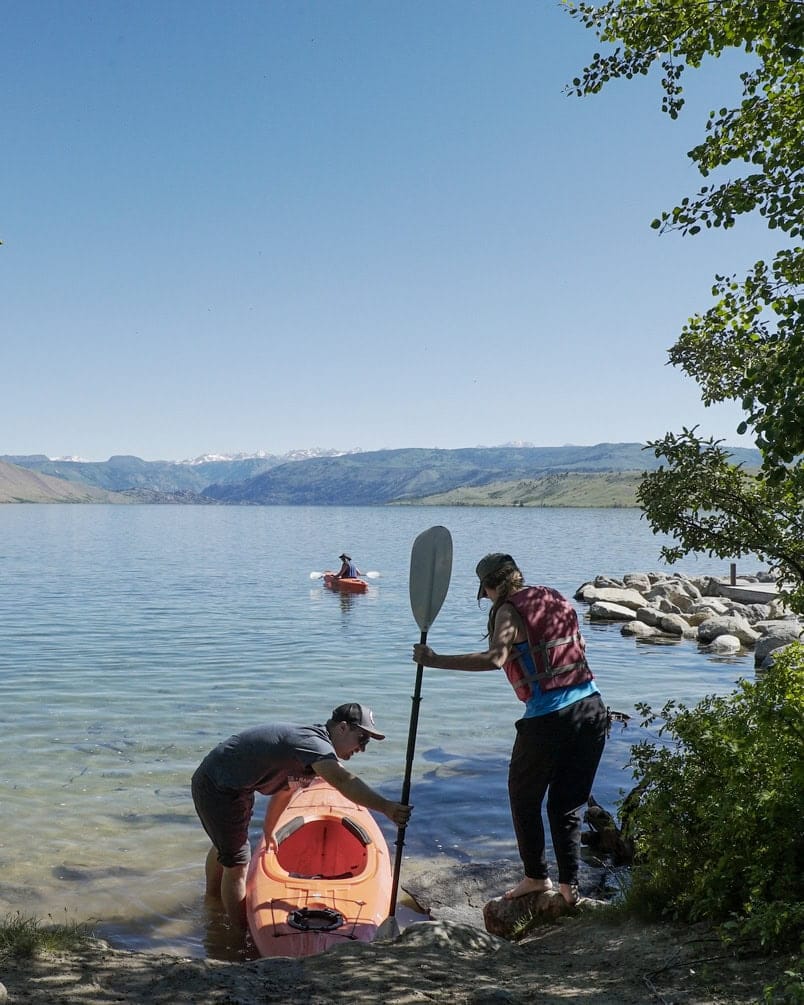 Fremont Lago en Pinedale, Wyoming