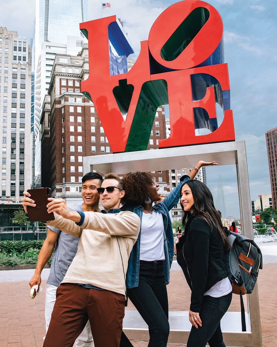 LOVE Park à Philadelphie, en Pennsylvanie